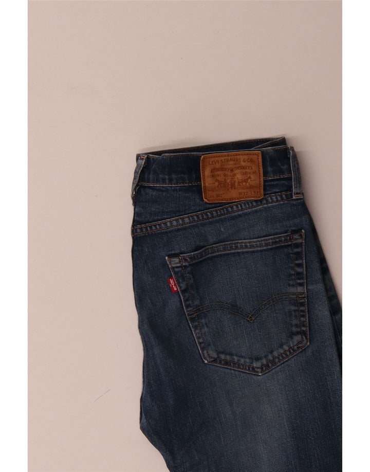 Levi's Herre 502 tilspidsede jeans W32 L29 blå bomuld