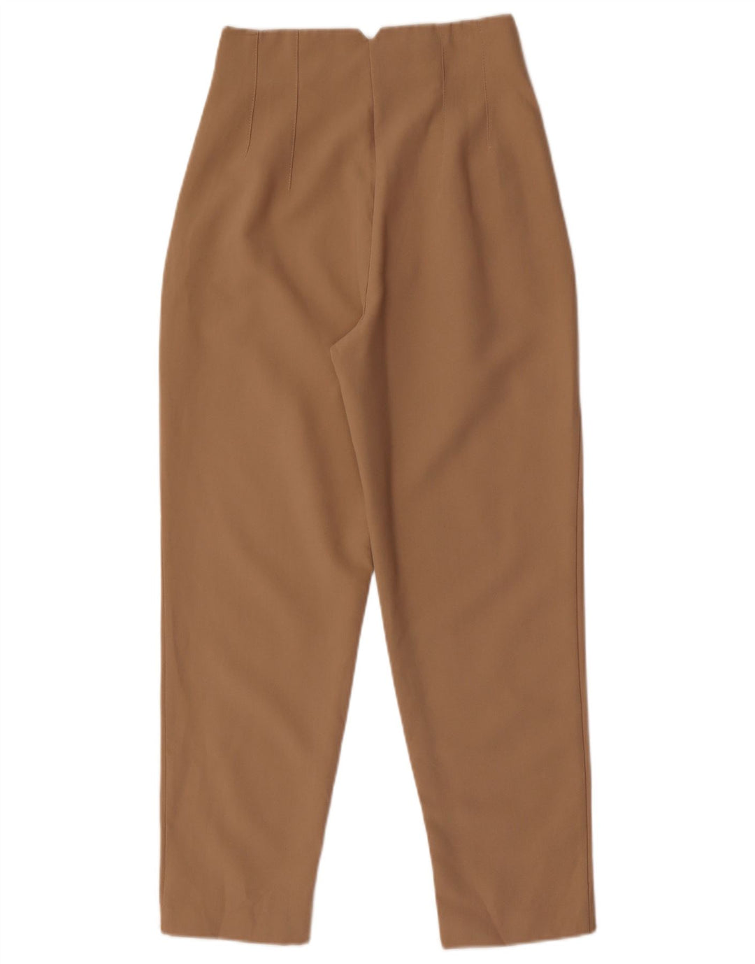 Zara bukser med høj talje til kvinder Small W26 L27 Beige polyester