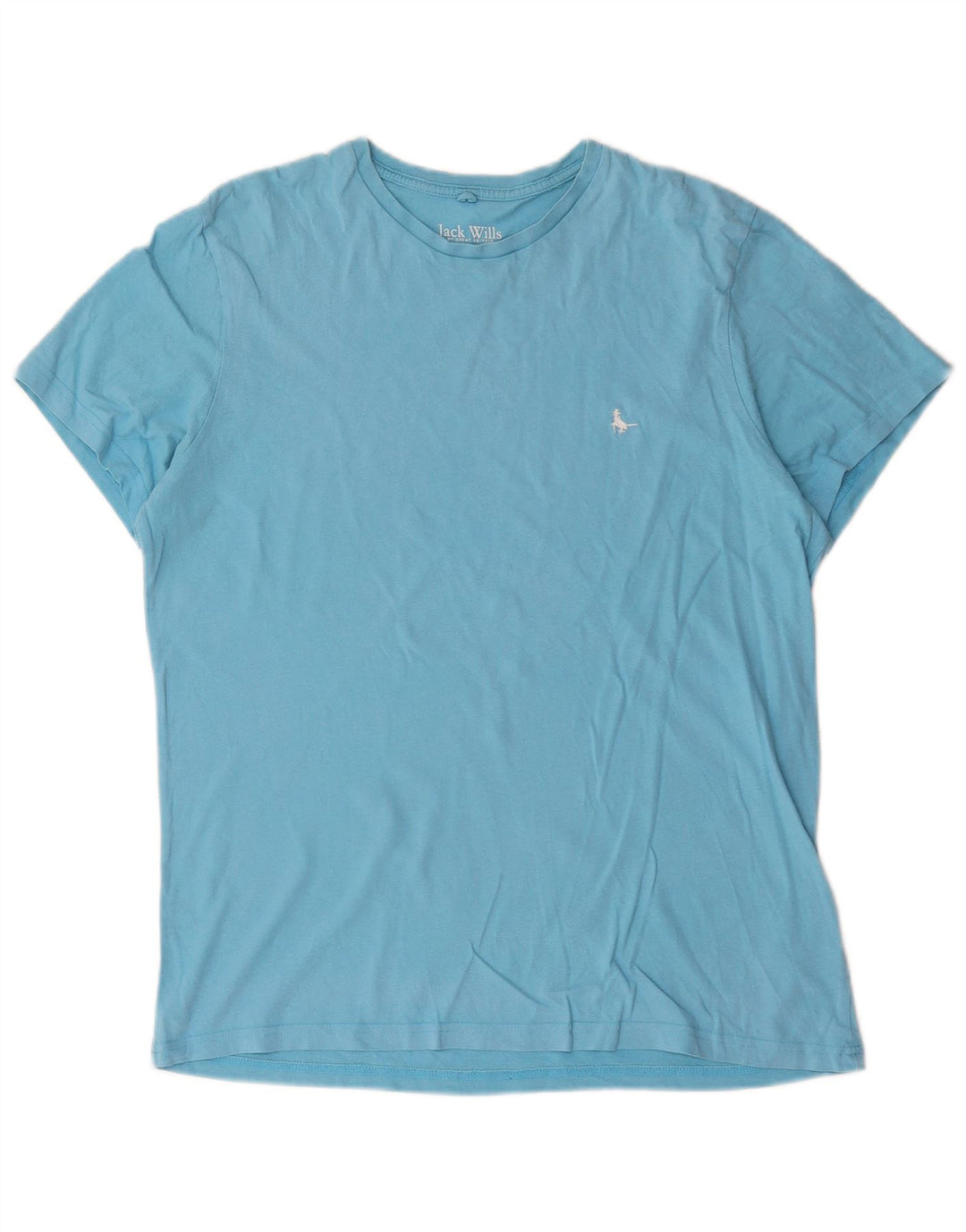 Jack Wills Herre Classic Fit T-shirt Top Medium Blue Bomuld