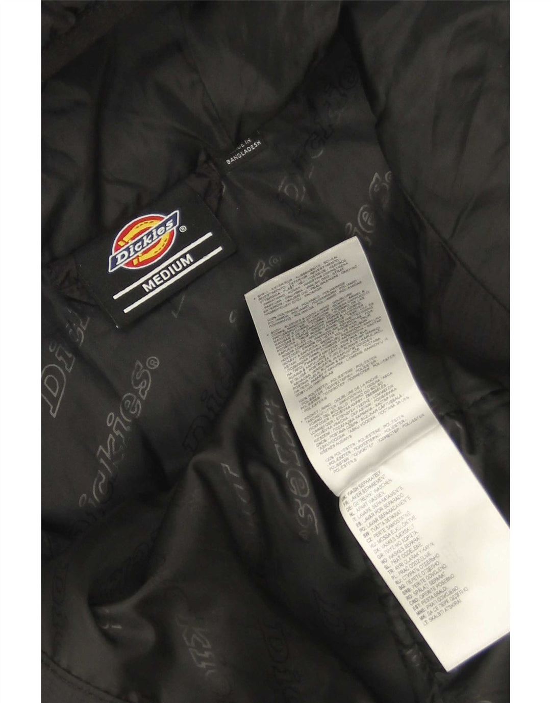 Dickies Polstret hættejakke til kvinder UK 14 Medium Sort Polyamid
