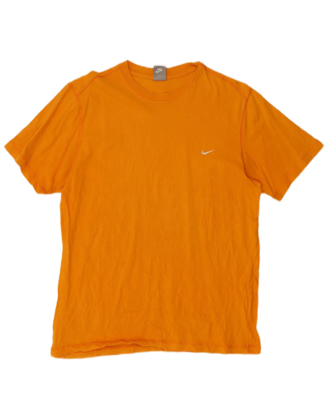 NIKE Herre T-Shirt Top UK 39/41 Medium Orange