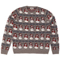 Marks & Spencer Herre sweater med rund hals, stor grå jul