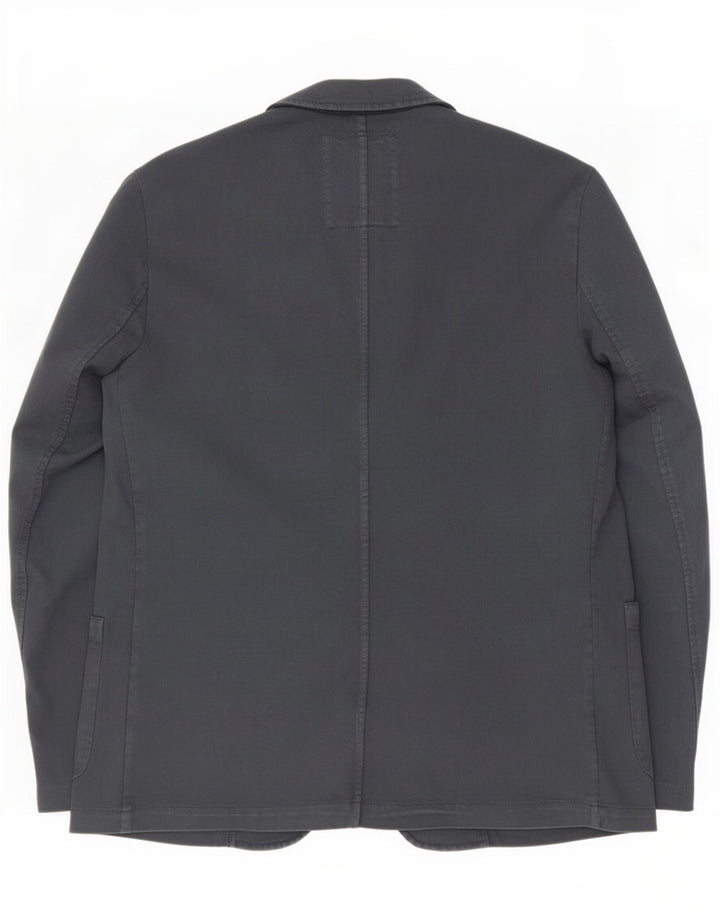 Trussardi Herre 2-knaps blazerjakke EU 52 XL Marineblå Bomuld