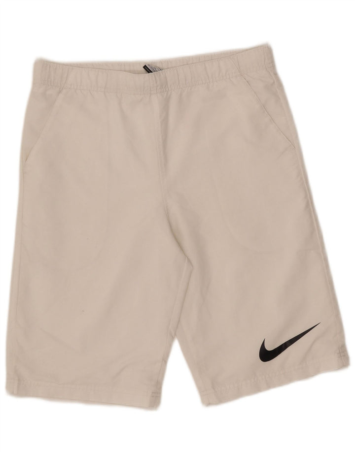 Nike Boys Sports Shorts 13-14 år XL Hvid Polyester