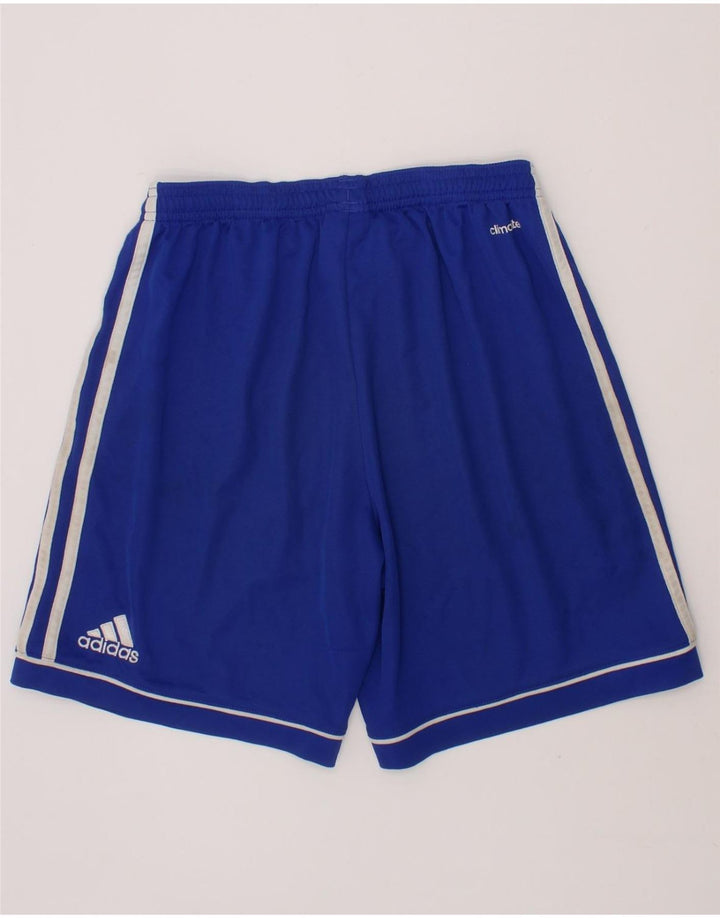 ADIDAS Boys Climalite Sport Shorts 13-14 Years  Blue Polyester Vintage Adidas and Second-Hand Adidas from Messina Hembry 