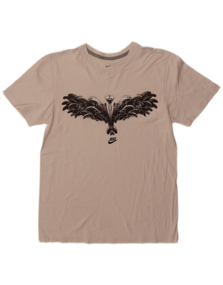 NIKE Grafisk T-shirt top til mænd, lille hvid