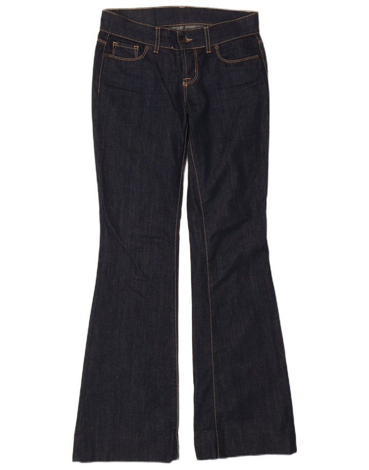 Benetton Dame Flared Jeans W28 L31 Navy Blue