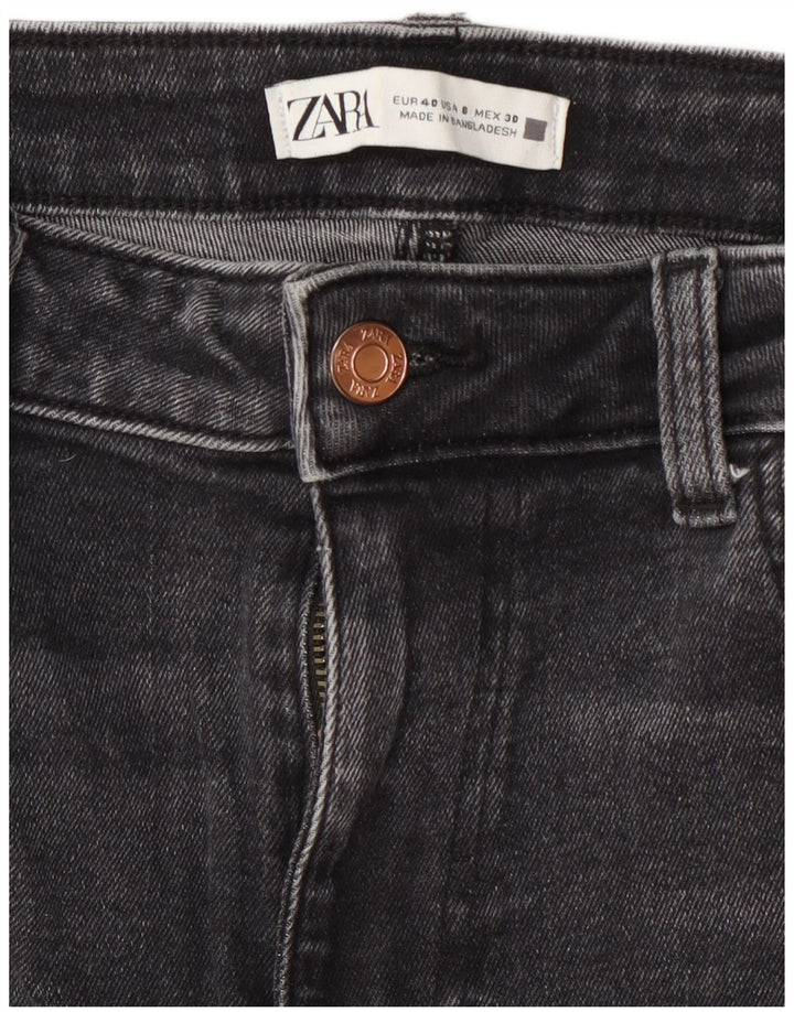 Zara Womens Cropped Jeans EU 40 Medium W30 L26 Grå