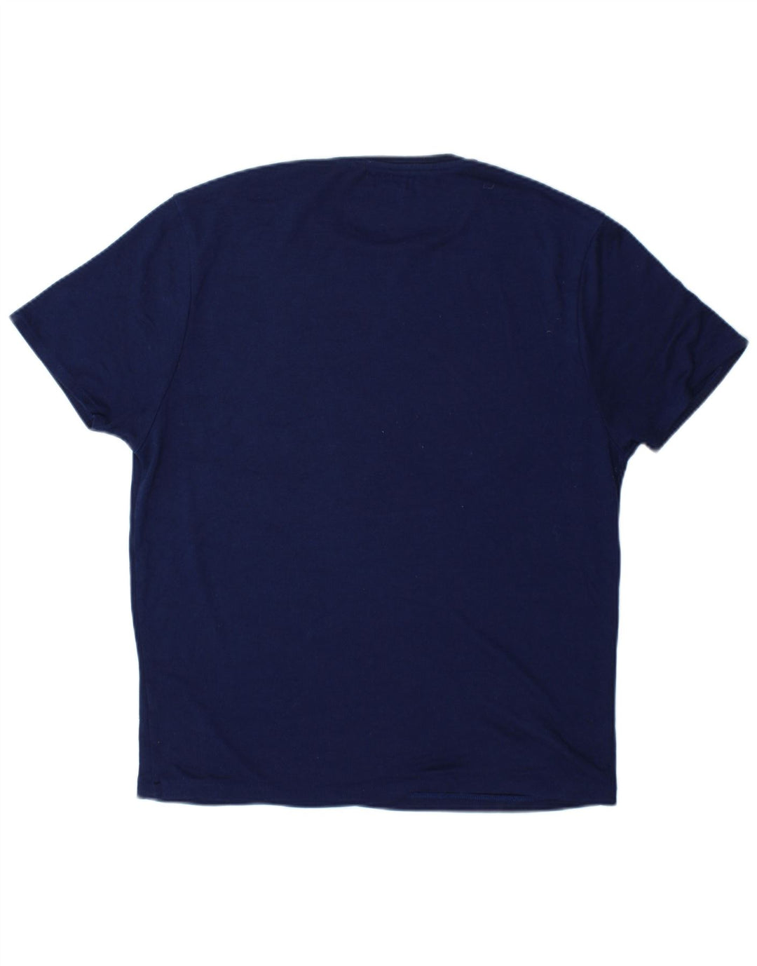 Zara Herre T-Shirt Top Stor Marineblå Polyester