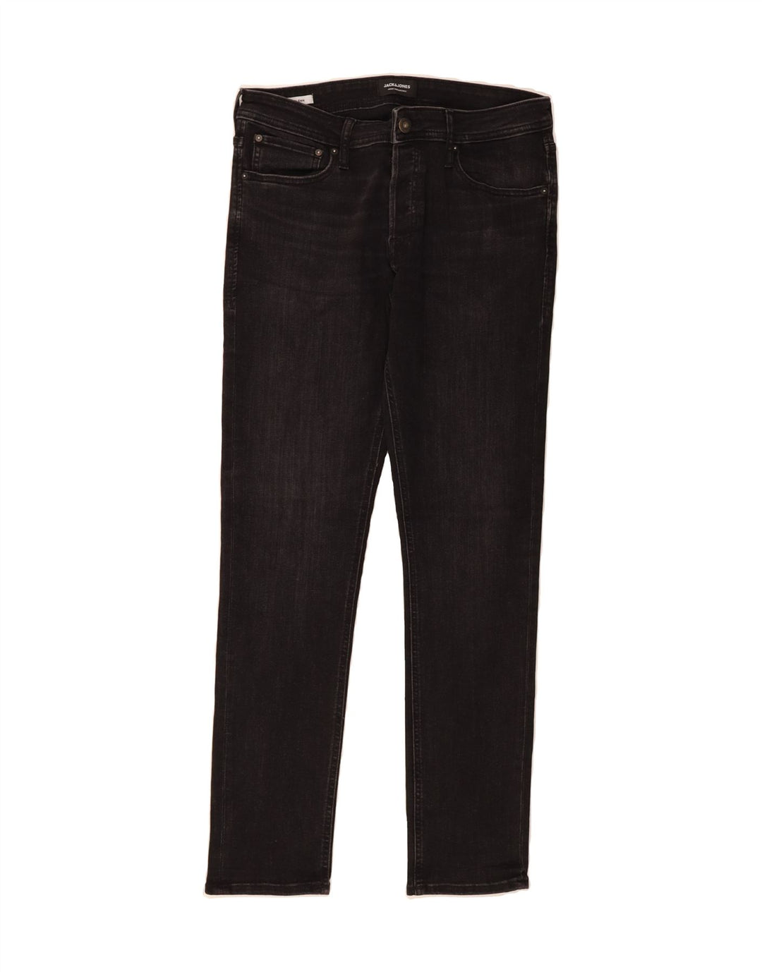 JACK & JONES Mens GLENN Slim Jeans W32 L32 Black Cotton Vintage Jack & Jones and Second-Hand Jack & Jones from Messina Hembry 