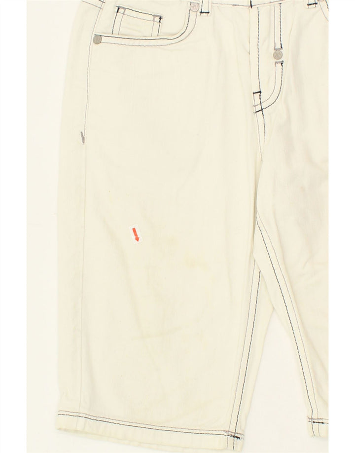 NORTH SAILS Boys Denim Shorts 9-10 Years W26 White Cotton Vintage North Sails and Second-Hand North Sails from Messina Hembry 