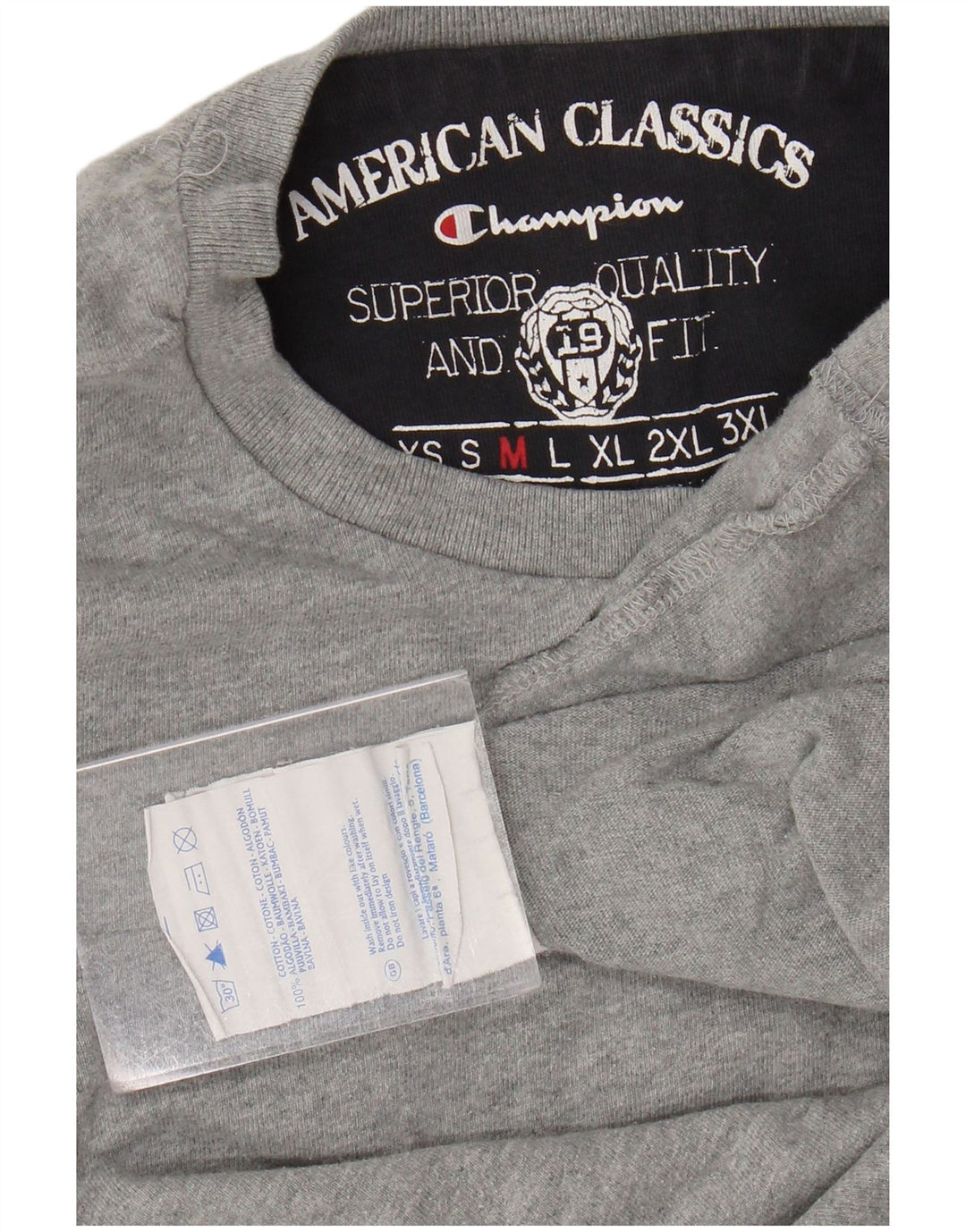 Champion Dame Top Langærmet UK 14 Mellemgrå Bomuld