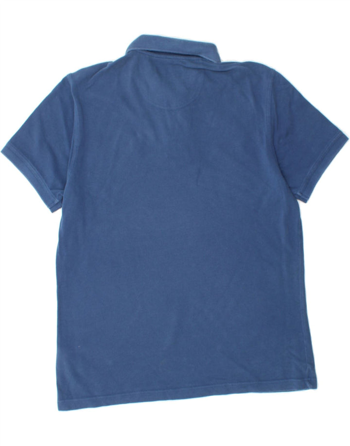 BARBOUR Mens Polo Shirt Medium Navy Blue Cotton Vintage Barbour and Second-Hand Barbour from Messina Hembry 