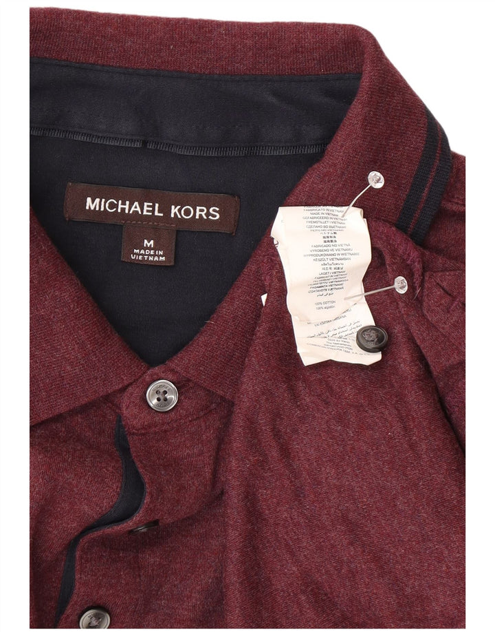 MICHAEL KORS Poloskjorte til mænd Medium Bourgogne bomuld