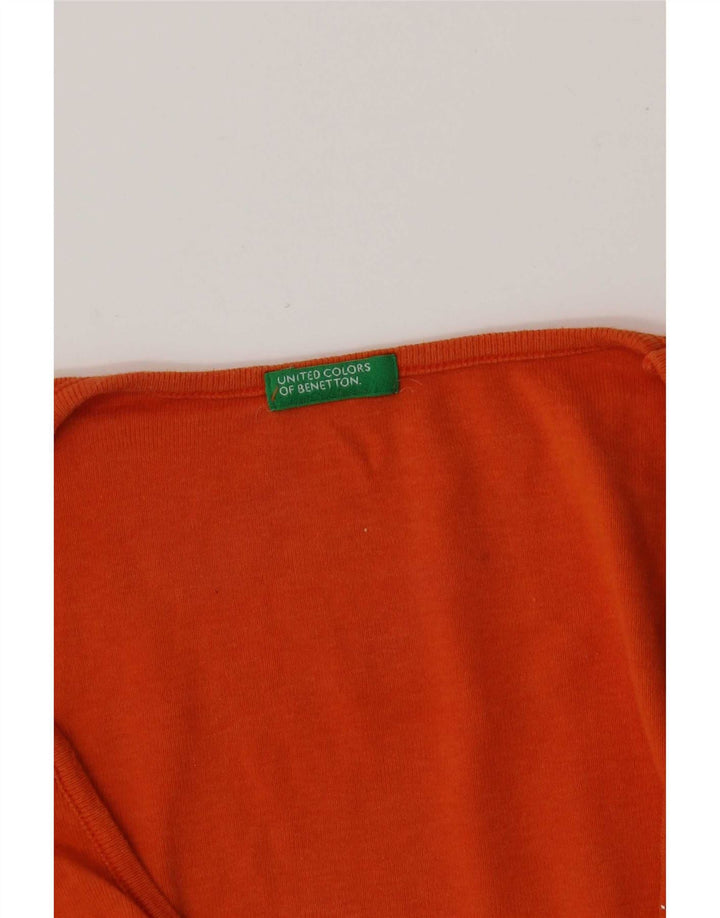 Benetton Dame Top Langærmet UK 10 Lille Orange