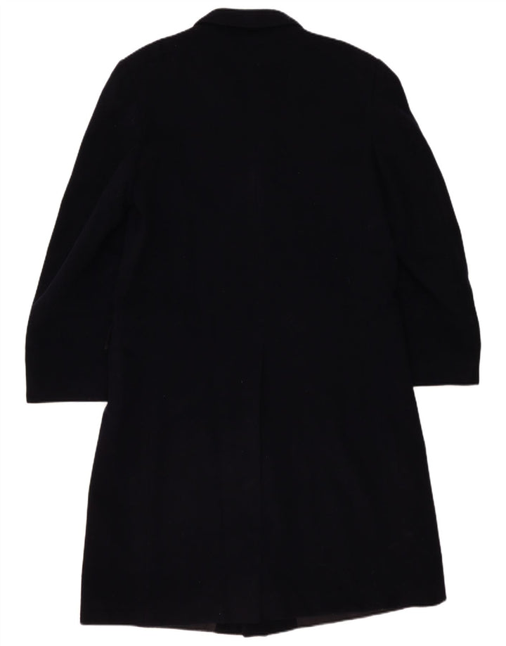 Sespi Herre Double Breasted Coat UK 38 Medium Navy Blue Virgin Wool