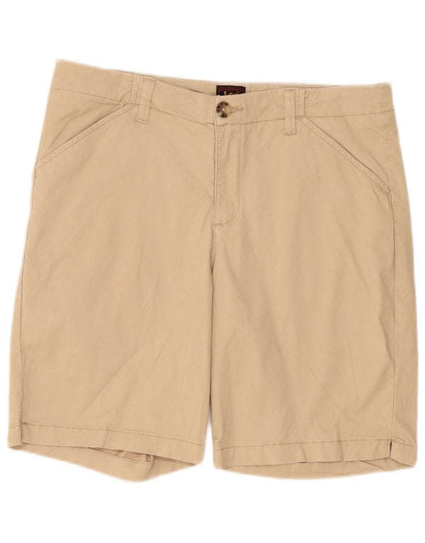 Lee Dame Casual Shorts US 12 Large W34 Beige Bomuld
