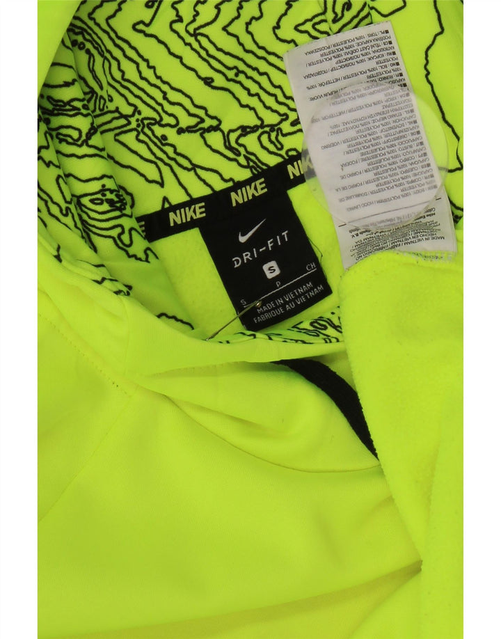 Nike Herre Dri Fit Grafisk Hoodie Jumper Lille grøn polyester