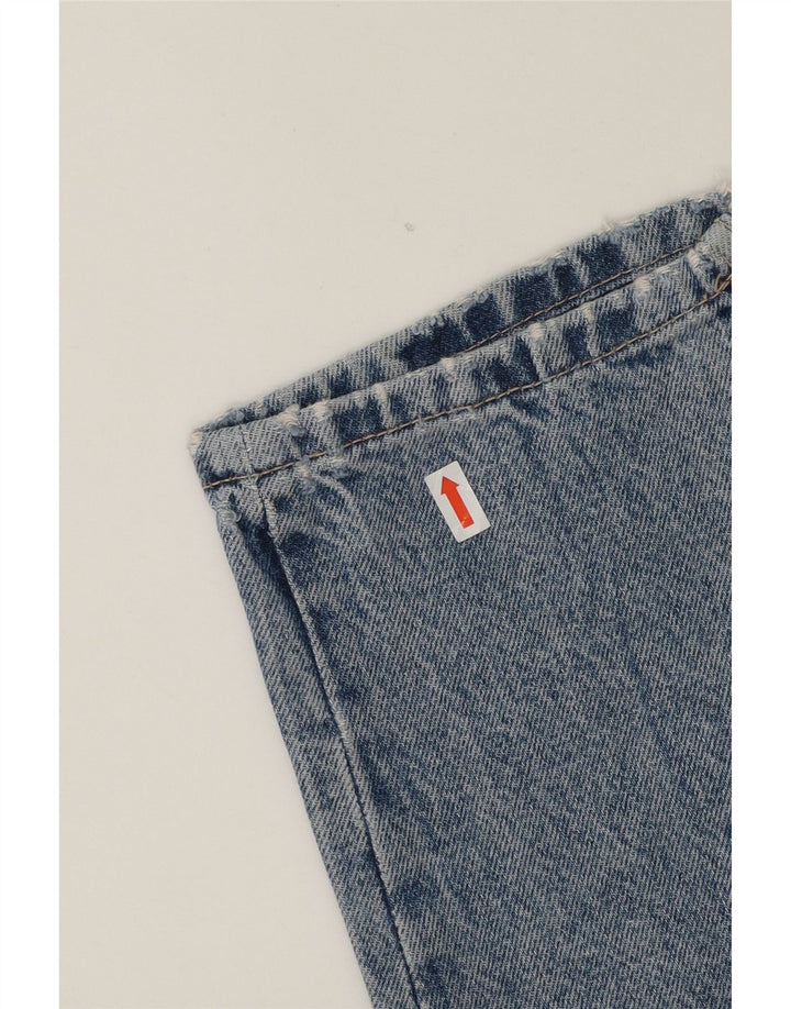 ZARA Womens Distressed Straight Jeans EU 38 Small W28 L28 Blue Cotton Vintage Zara and Second-Hand Zara from Messina Hembry 