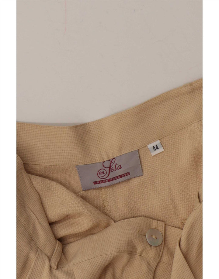 Vintage Kvinders Pegged Casual Shorts IT 44 Medium W28 Beige