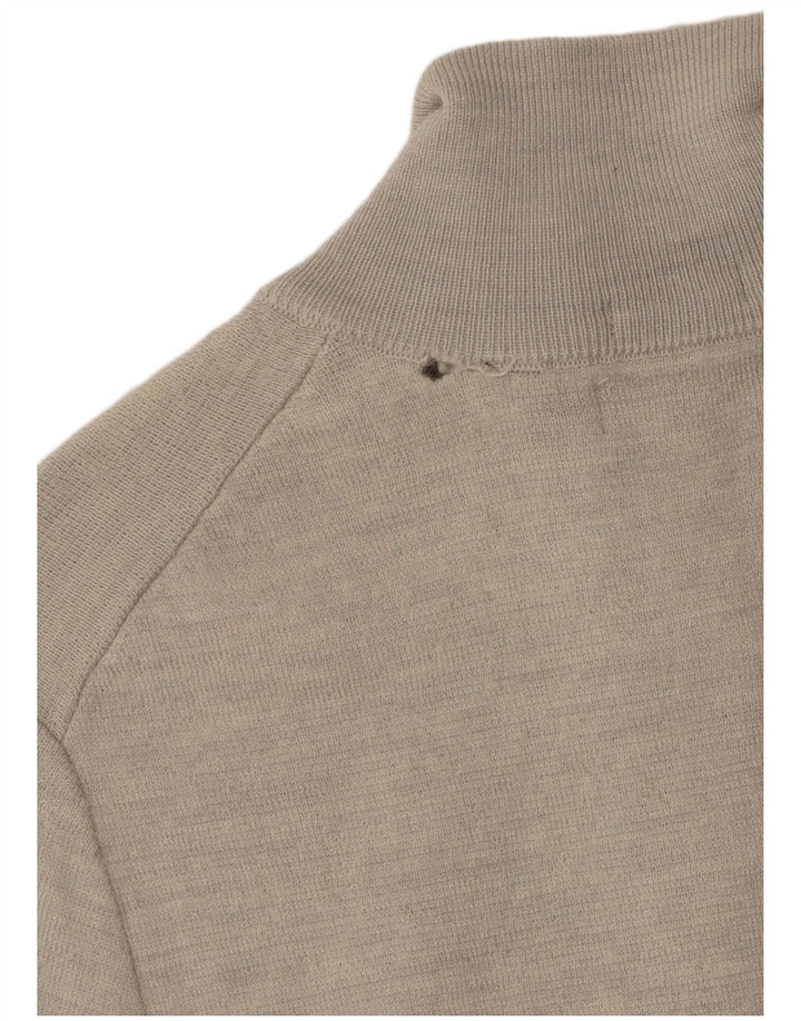 SUPERDRY sweater med lynlås til mænd XS Grå uld