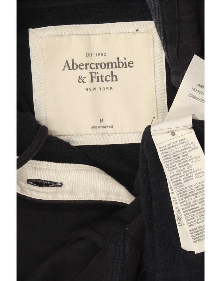 Abercrombie & Fitch Womens træningsdragt topjakke UK 14 Medium Navy Blue