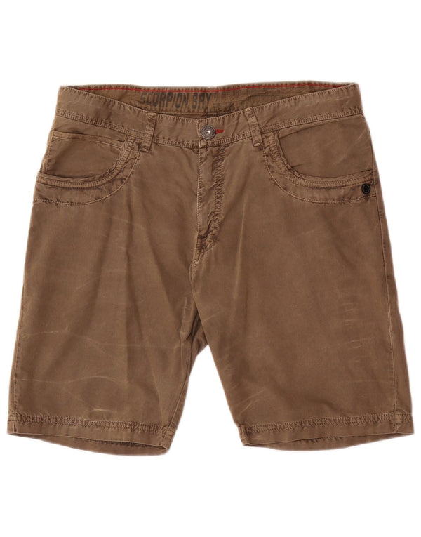 Scorpion Bay Herre Regular Casual Shorts W33 Medium Brown Bomuld