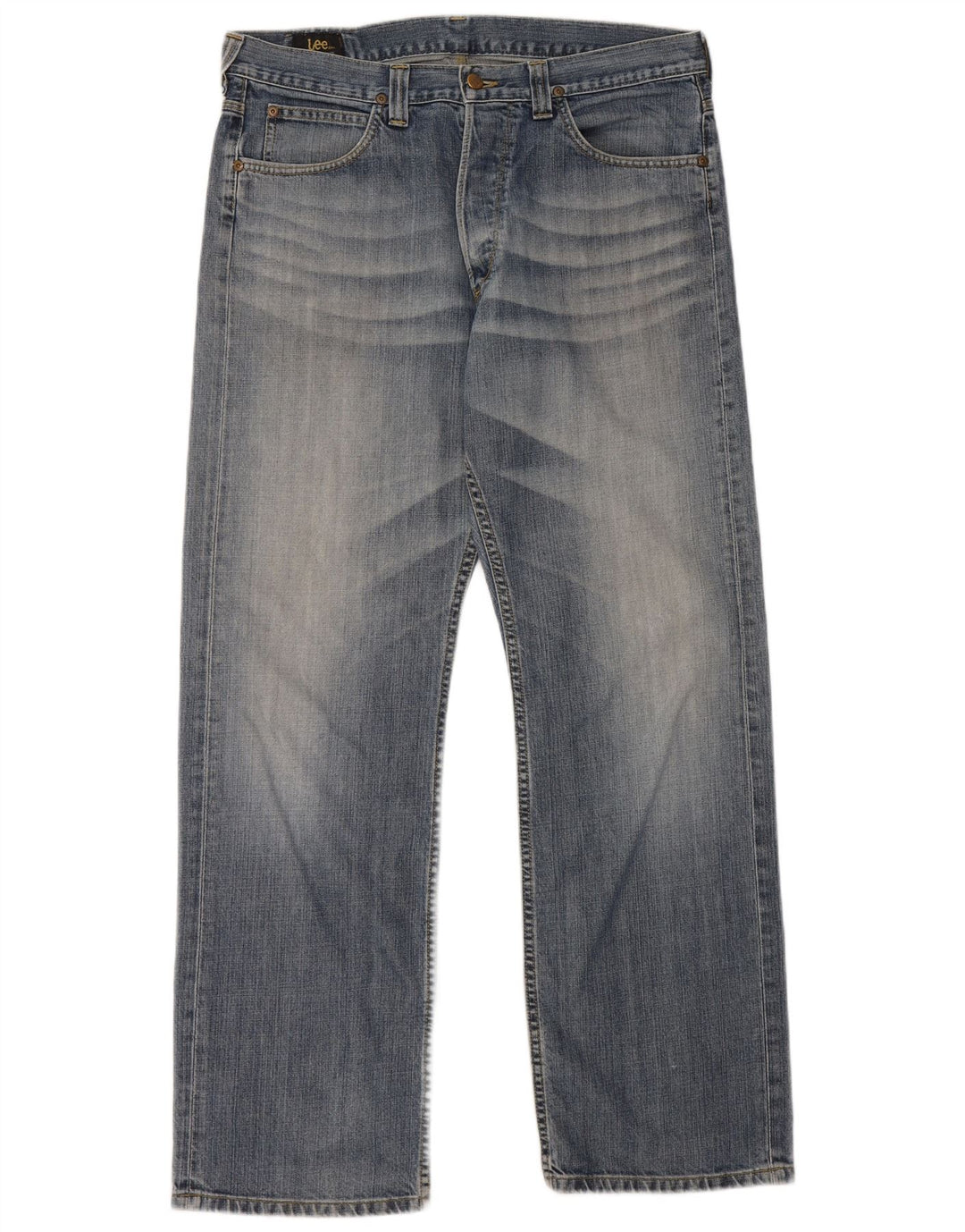 Lee Herre Nash Straight Jeans W34 L32 Blå Bomuld
