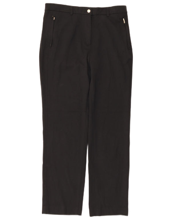 Marks & Spencer kvinders højtaljede chinobukser UK 12 Medium W32 L29 Sort