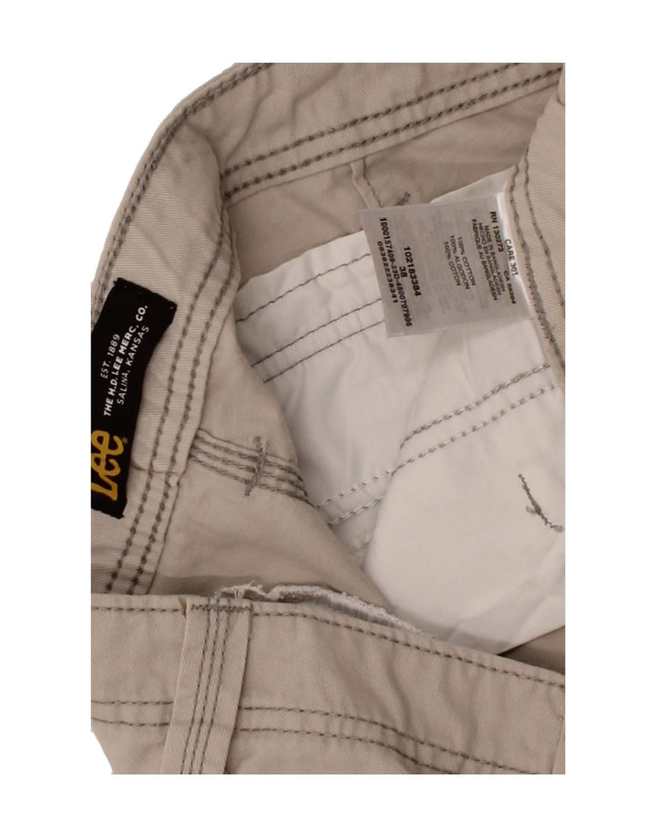 LEE Mens Kansas Cargo Shorts W38 XL Beige Cotton Vintage Lee and Second-Hand Lee from Messina Hembry 