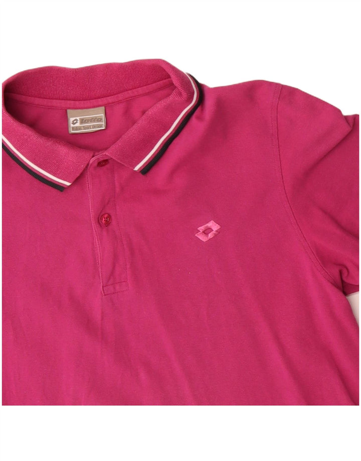 LOTTO Poloshirt til mænd Medium Pink Bomuld