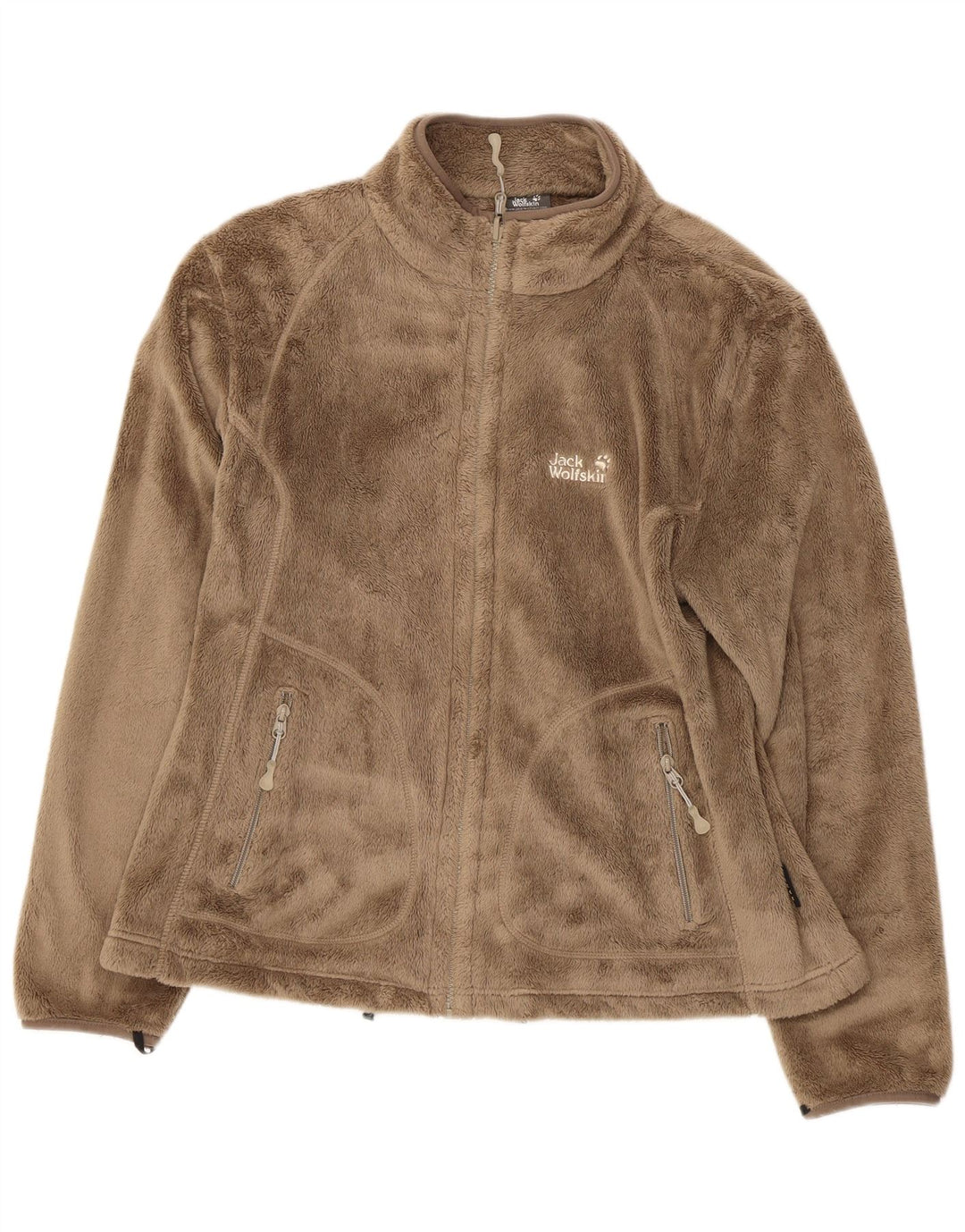 JACK WOLFSKIN Fleecejakke til kvinder UK 18/20 XL Beige Polyester