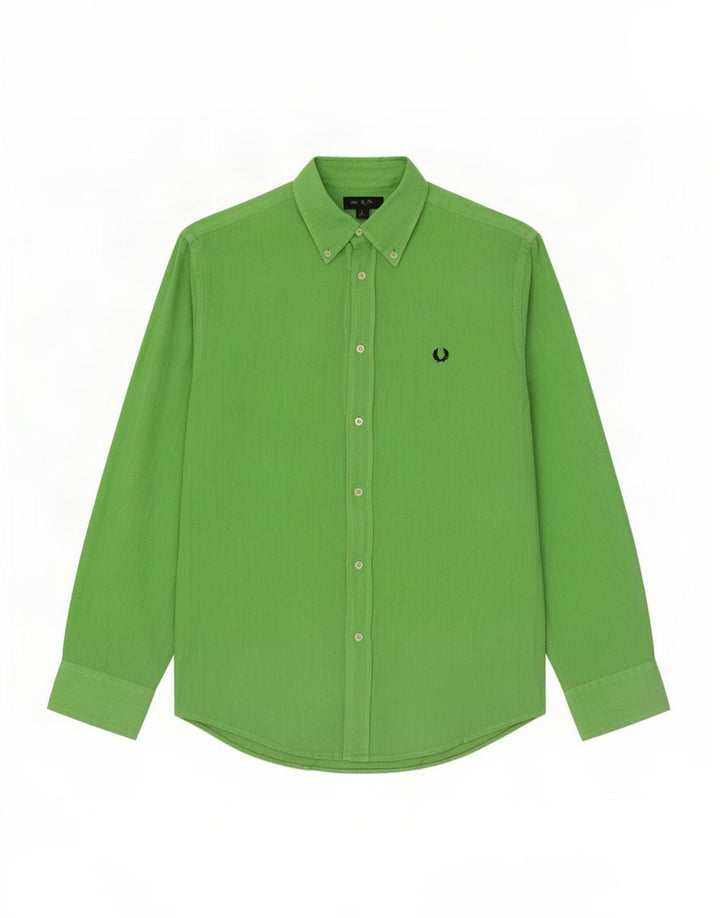 Fred Perry Herreskjorte Stor grøn linned