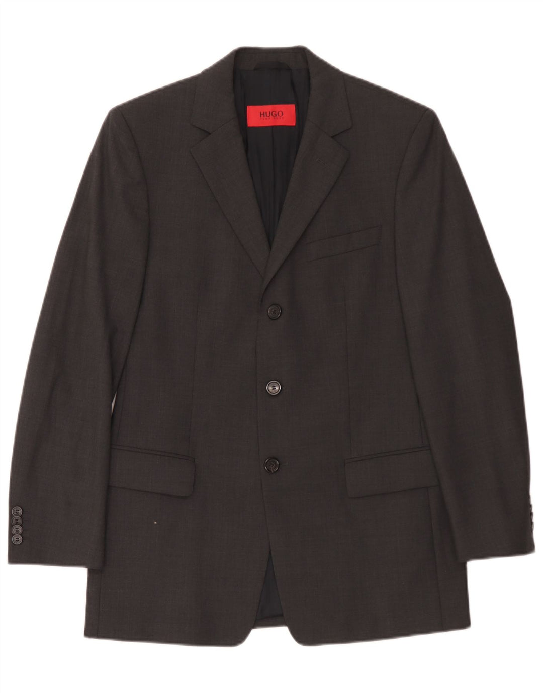 Hugo Boss Herre 3-knaps blazerjakke EU 44 XS Grå Virgin Wool