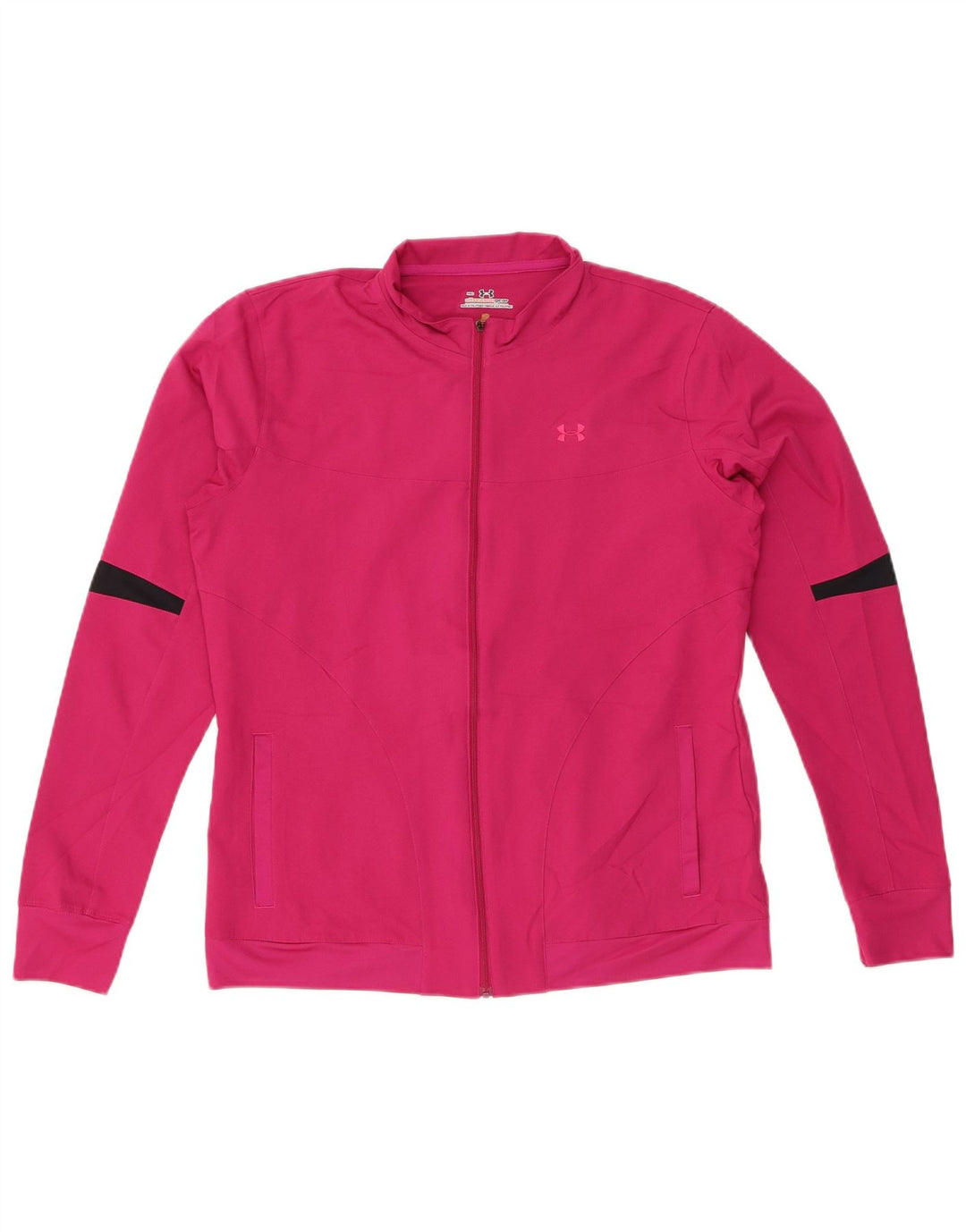 UNDER ARMOUR Dame træningsdragt topjakke UK 14 Medium Pink Colourblock