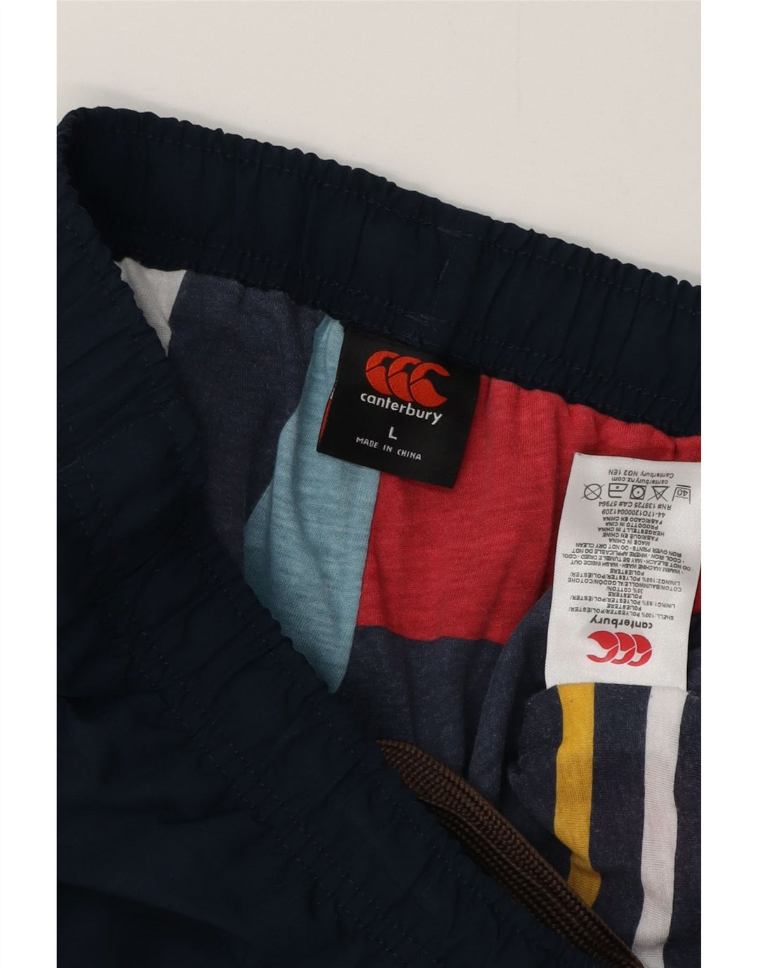 CANTERBURY Herre grafisk træningsdragt Bukser Large Navy Blue Polyester