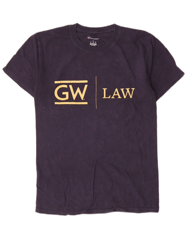 Champion Herre George Washington Grafisk T-shirt Top Lille marineblå bomuld