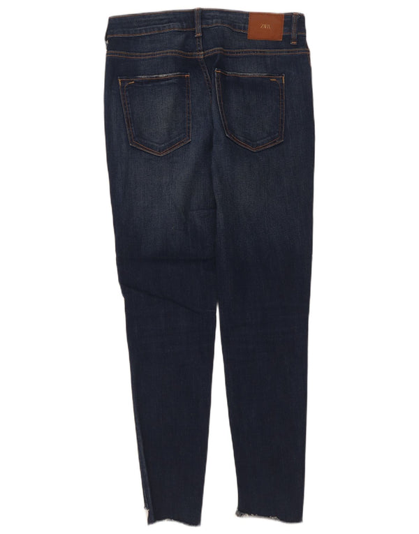 Zara Dame Skinny Jeans EU 38 Small W28 L28 Blå Bomuld