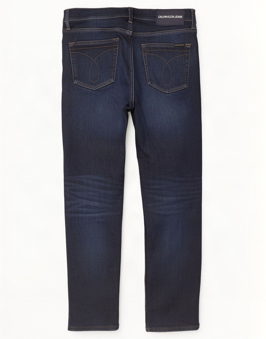 Calvin Klein Straight Jeans til mænd W33 L30 Marineblå Bomuld