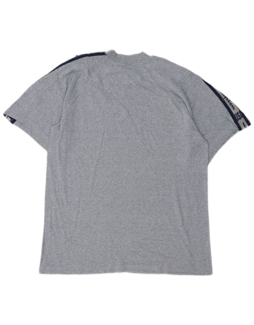 Champion Herre grafisk T-shirt Top Medium Marineblå Colourblock Bomuld