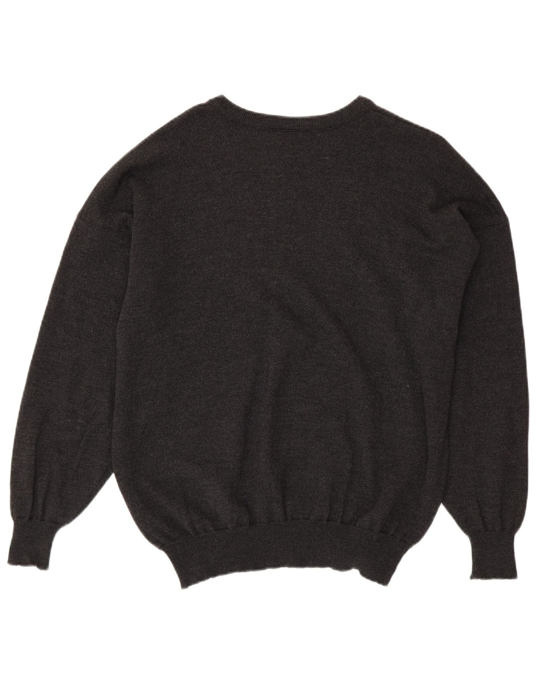 LACOSTE Herre Boat Neck Jumper Sweater Størrelse 8 3XL Grå Uld