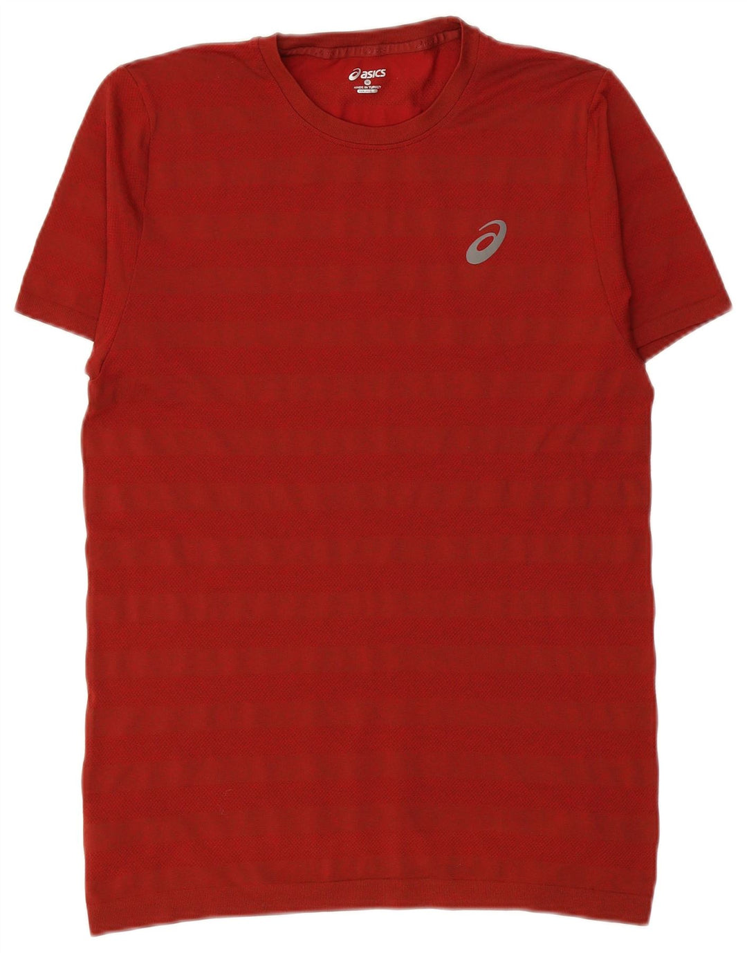 ASICS Herre T-Shirt Top Medium Rød Stribet
