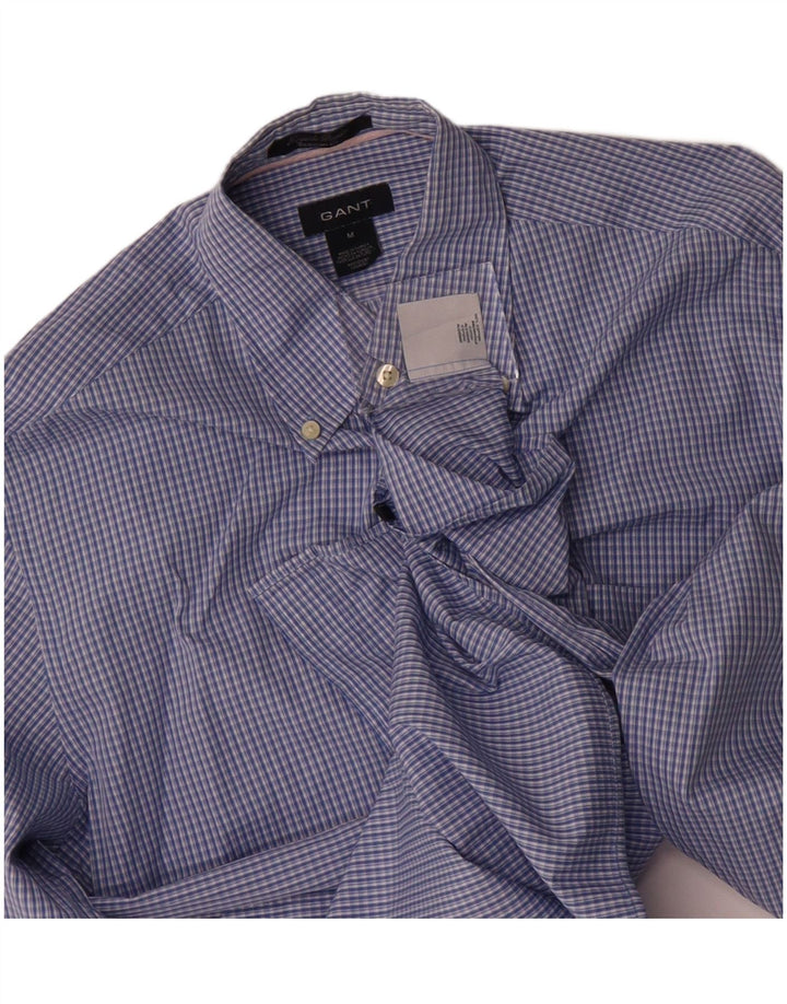 GANT Mens Shirt Medium Blue Check Cotton