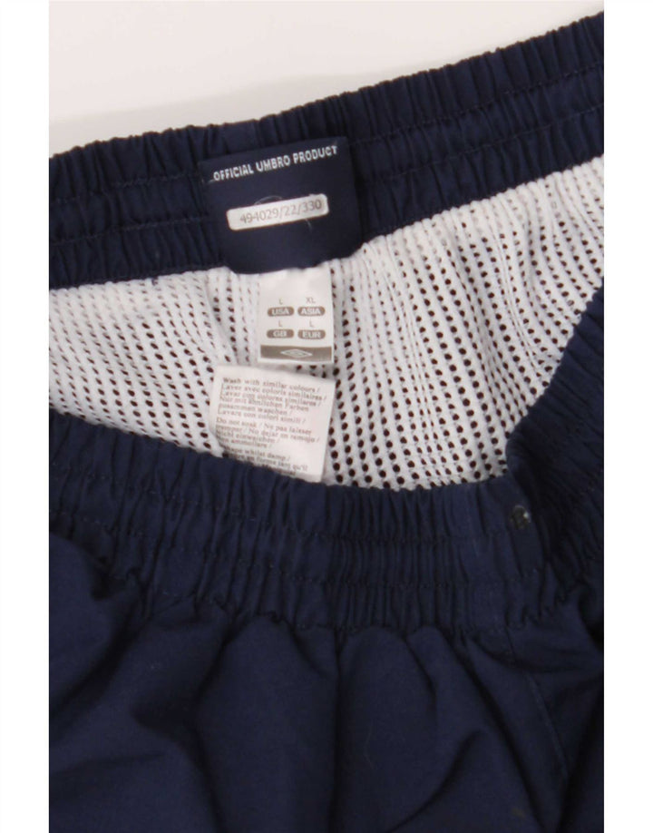 Umbro Herre Grafisk træningsdragt Bukser Joggers Large Navy Blue Polyester