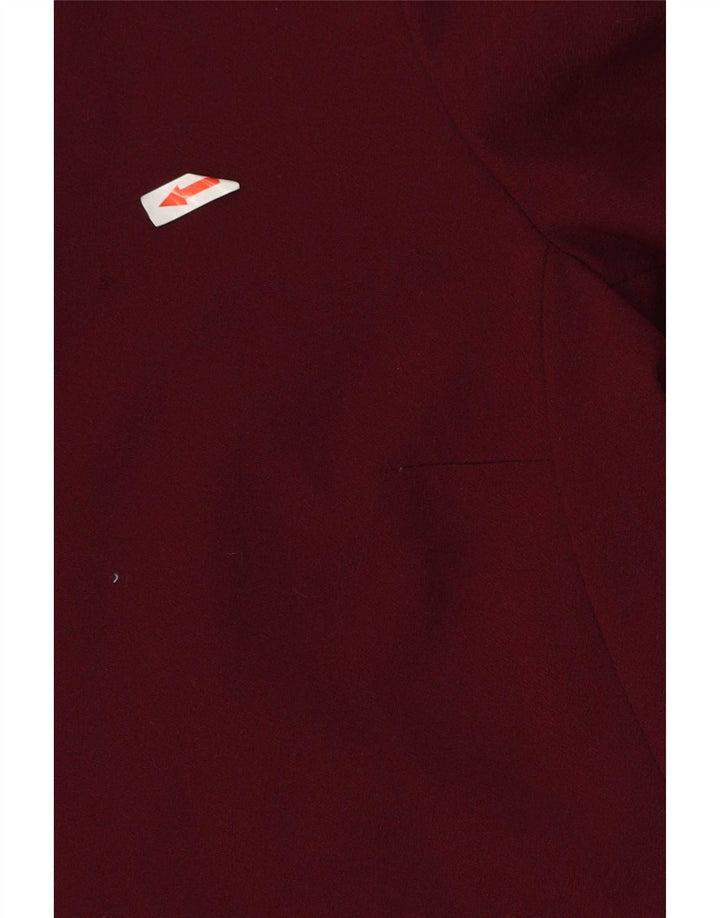 Massimo Dutti Dame 3/4 Ærmet Skede Kjole EU 40 Medium Burgundy