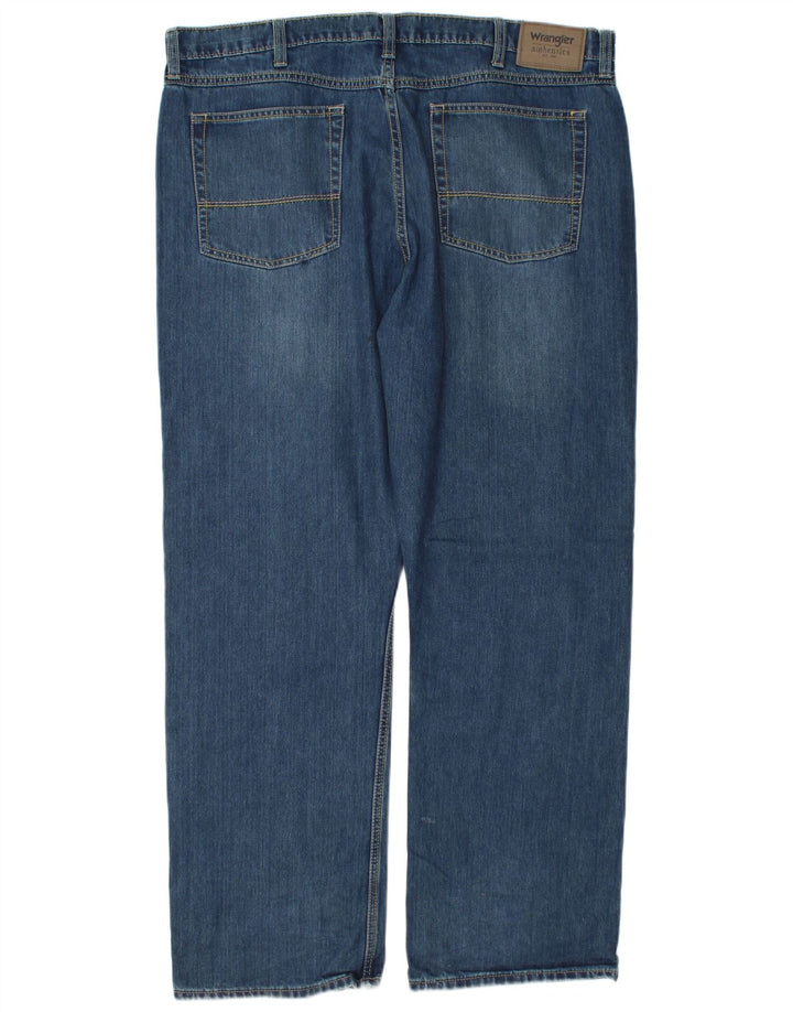 Wrangler Straight Jeans til mænd W38 L32 blå bomuld