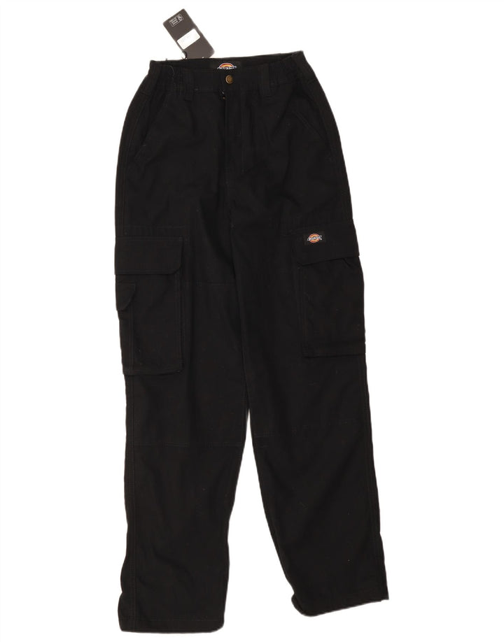 DICKIES Straight Cargo bukser til mænd W26 L28 Sort bomuld