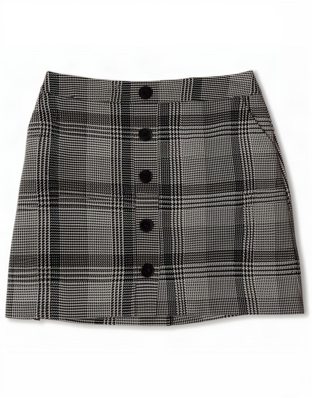 Marks & Spencer Mininederdel til kvinder UK 10 Small W28 Blue Houndstooth
