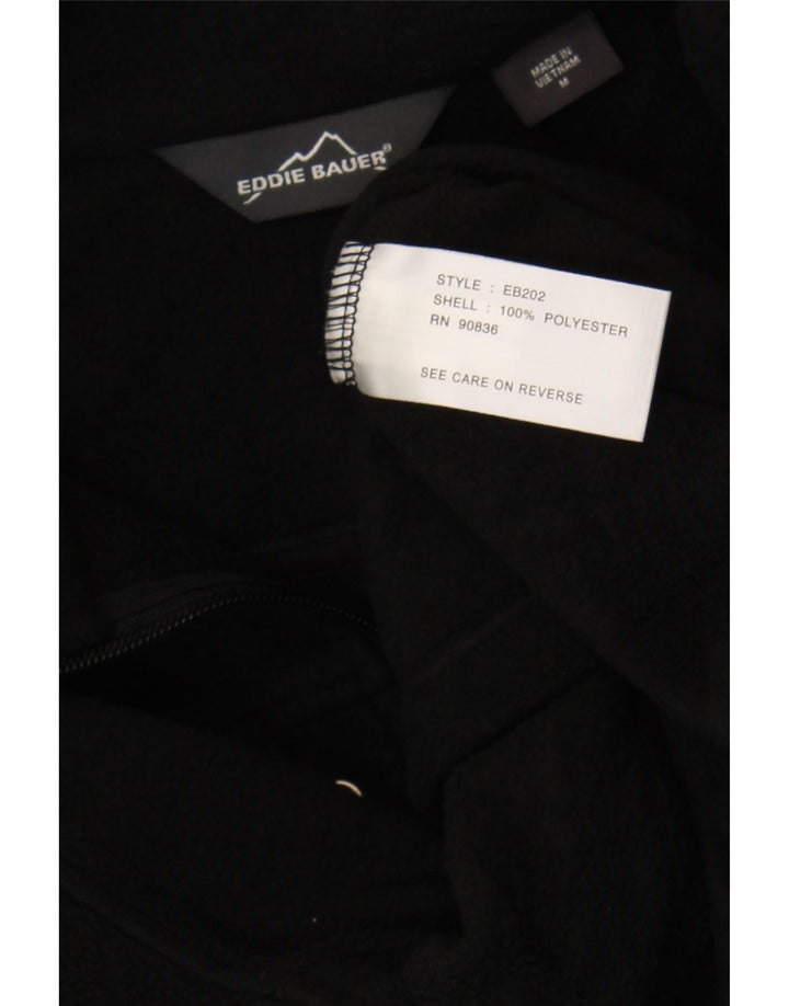 Eddie Bauer Fleece Jumper med lynlås til mænd mellem sort polyester