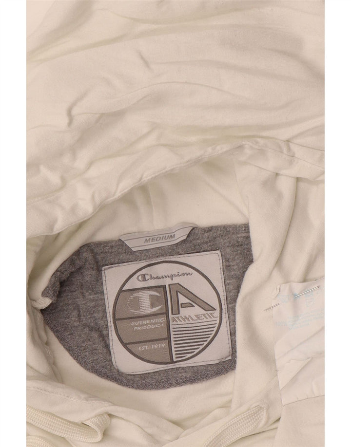 Champion Dame Hættetrøje Jumper UK 14 Medium Off White Bomuld